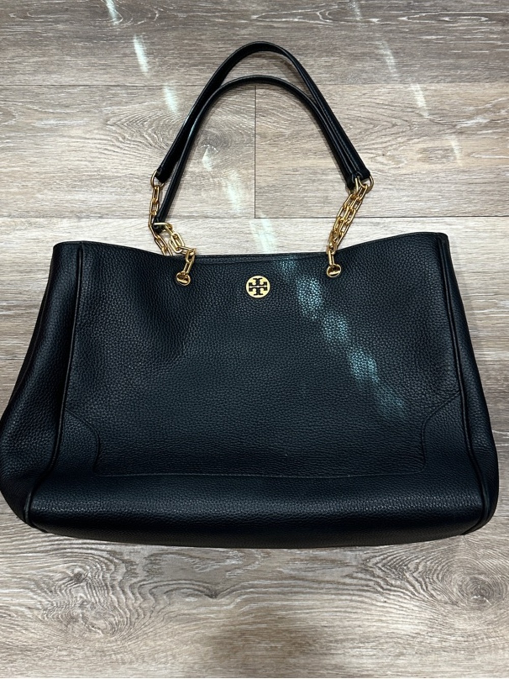 Like New! Tory Burch Black Marsden Leather Shoulder Bag